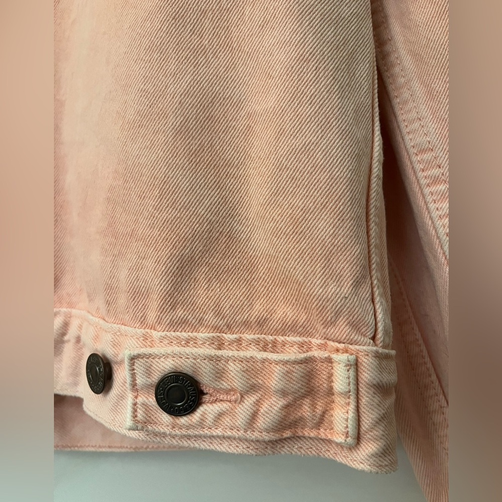 Levi’s original puff sleeve trucker Pink Denim Jacket - Picture 11 of 13